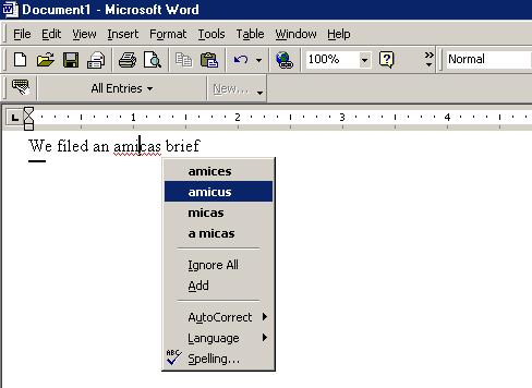 Legal Spell Checker for Microsoft Office